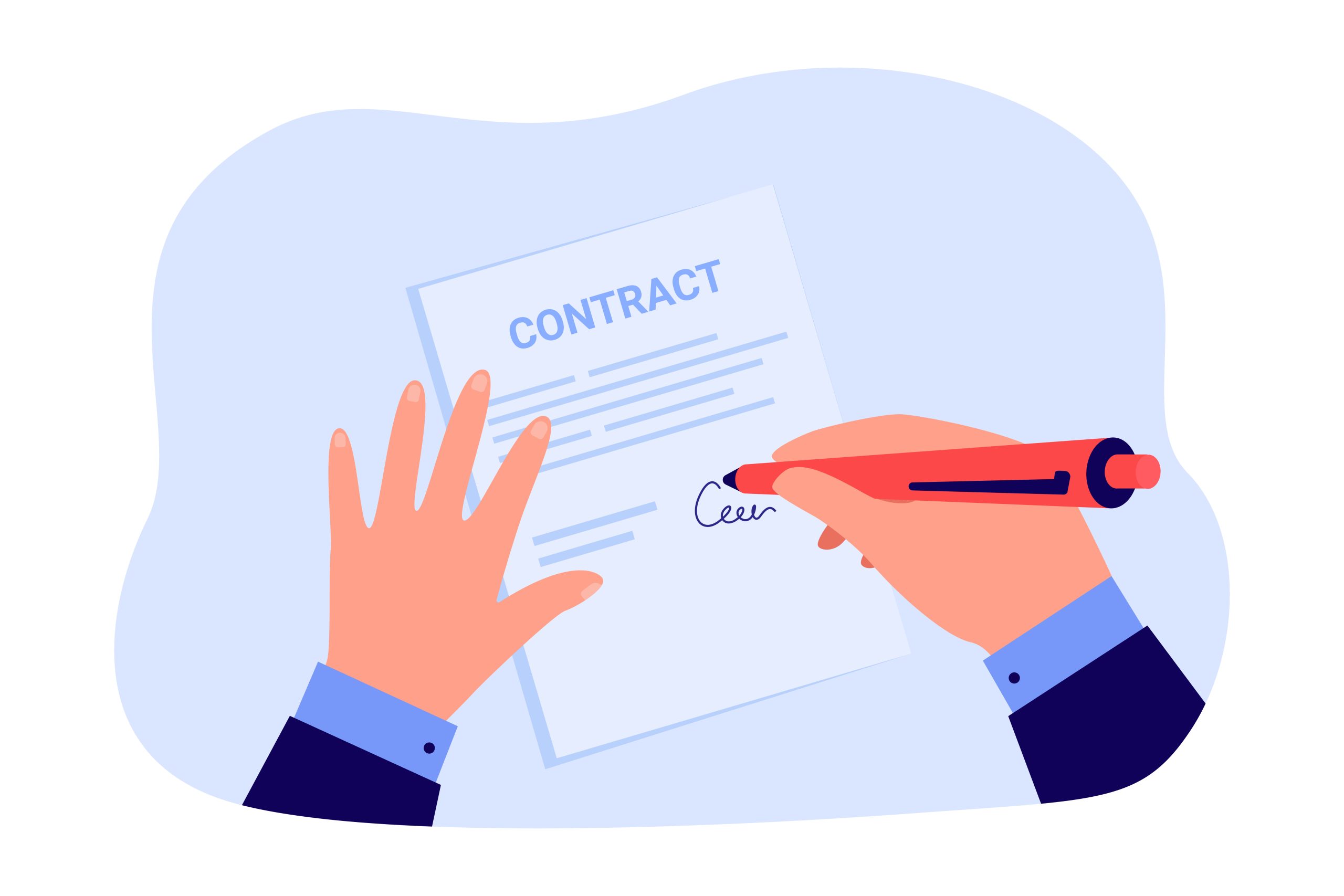 Firma de contrato de enclave laboral